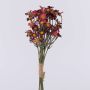 Ramo de flores artificiales de crisantemos pequeños WEMKE, rojo burdeos, 35 cm, Ø 13 cm