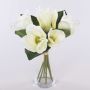 Ramo de magnolia artificial KAYLE, crema-blanco, 30 cm