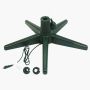 Soporte giratorio para árbol de Navidad DESTIN para abetos artificiales de hasta 240cm / Ø3,2cm, verde
