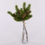 Ramas de abeto artificiales BERNAHE en ramo, con piñas, verde, 35 cm