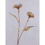 Rama artificial de protea CORMAC, dorada, 85 cm
