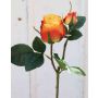 Rosa artificial RENESMEE, amarillo-rojo, 45cm, Ø6cm