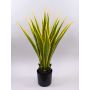 Agave furcraea gigantea artificial CHERIE, verde-amarillo, 100cm
