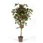 Bougainvillea artificial ISMUNDE, tronco real, flores, rosa, 180 cm - Fabricado en Italia