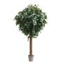 Roble falso MISIANA, tronco natural, verde, crossdoor, 250 cm - Fabricado en Italia