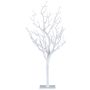 Tronco artificial sin hojas FREMAL sobre placa, con ramas, blanco, 40cm