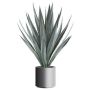 Agave tequilana BRINK artificial en maceta decorativa, verde grisáceo, 110 cm