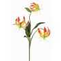 Flor decorativa Gloriosa XELA, naranja y amarillo, 50cm, Ø4-7cm