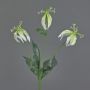Flor decorativa Gloriosa XELA, blanco-verde, 50 cm