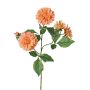 Rama decorativa de dalia artificial QUINKA, melocotón, 70 cm