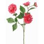 Rama decorativa de dalia artificial QUINKA, fucsia, 70cm