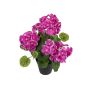 Geranio artificial ELISABETTA en maceta decorativa, violeta, 35 cm