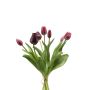 Ramo de tulipanes artificiales surtido LONA, rojo-rojo burdeos, 40cm
