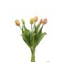 Ramo de tulipanes artificiales surtido LONA, rosa-melocotón-amarillo, 40cm