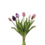 Ramo de tulipanes artificiales surtido LONA, rosa-lila, 40cm