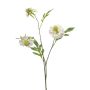 Rama artificial de scabiosa RUXTER, blanca, 60 cm