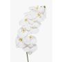 Rama artificial de orquídea Phalaenopsis XURI, blanca, 100 cm