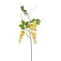 Rama grande de flor artificial glicinia NISSRINE con flores, amarilla, 145 cm