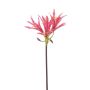 Amaryllis artificial para jardín XAVLER, rosa, 80 cm