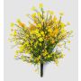 Flor artificial de gypsophila arbustiva JARMIN en varilla, crossdoor, amarillo-naranja, 45 cm