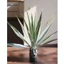 Agave artificial CHERIE, gris-amarillo, 110cm