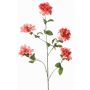 Rama artificial de rododendro MALISSA, coral, 120 cm