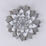 Flor de camelia artificial STEINKA, gris, Ø40cm