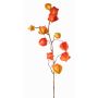 Rama artificial de Physalis PERSEI con frutos, naranja, 80cm