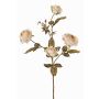 Rama de rosas artificial SITARA, crema-rosa, 75cm, Ø5-8cm