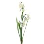 Flor de campanilla de invierno decorativa ASOMB, varilla, blanca, 45 cm