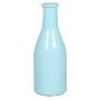 Botella decorativa de cristal ANYA, azul claro, 18cm, Ø6,5cm