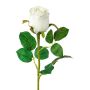 Rosa artificial KLONI, blanca, 50 cm