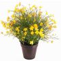 Flor decorativa GISINDA en maceta decorativa, amarillo-naranja, 40cm