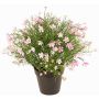 Flor decorativa GISINDA en maceta decorativa, rosa-crema, 40cm