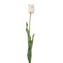 Tulipán artificial SIDRA, blanco y rosa pálido, 65 cm
