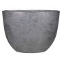 Macetero de cerámica AGAPE ovalado con grano, negra, 50x20x36cm