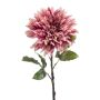 Flor decorativa dalia JESKA, rosa antiguo, 65 cm
