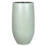 Florero de cerámica ELIEL, moteado, verde menta-blanco, 35cm, Ø18cm