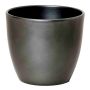 Jardinera de cerámica grande TEHERAN BASAR, antracita, 22,5cm, Ø25cm