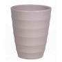 Jardinera de cerámica IZEH para orquídeas, gris mate, 17cm, Ø14cm