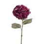 Hortensia de plástico ELBIRE, rojo burdeos, 85 cm