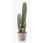 Cactus San Pedro artificial DACON en maceta decorativa, verde, 55 cm