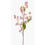 Rama falsa de ricino GROBAS con flores, rosa, 80cm