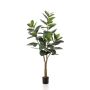 Árbol artificial de ficus elastica FERIA, tronco artificial, verde, 180cm