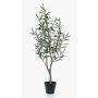 Olivo decorativo CLAYTON, tronco artificial, con frutos, 90cm