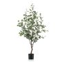 Árbol de eucalipto falso ANUHEA, tronco artificial, verde-gris, 120cm