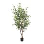 Árbol de eucalipto falso ANUHEA, tronco artificial, verde-gris, 140cm