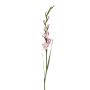 Gladiolo artificial AJNUR, rosa-blanco, 125cm