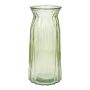 Jarrón de cristal RUBIE, verde claro-transparente, 20cm, Ø10,8cm