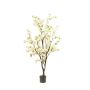 Árbol de cerezo artificial JANKFUN con flores, tronco artificial, blanco, 175 cm
